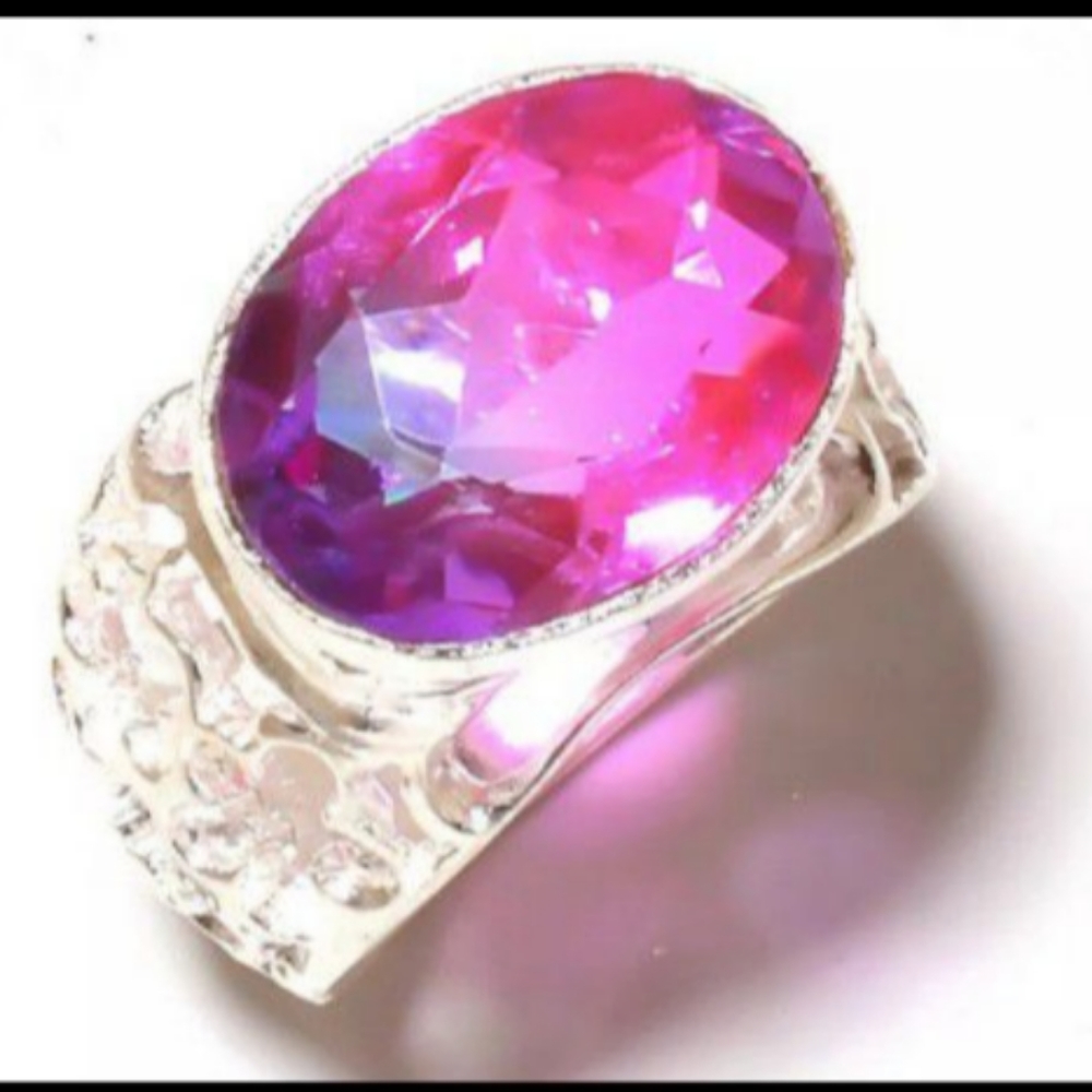 Multi Tourmaline Ring_ Size 8_925 Sterling Silver